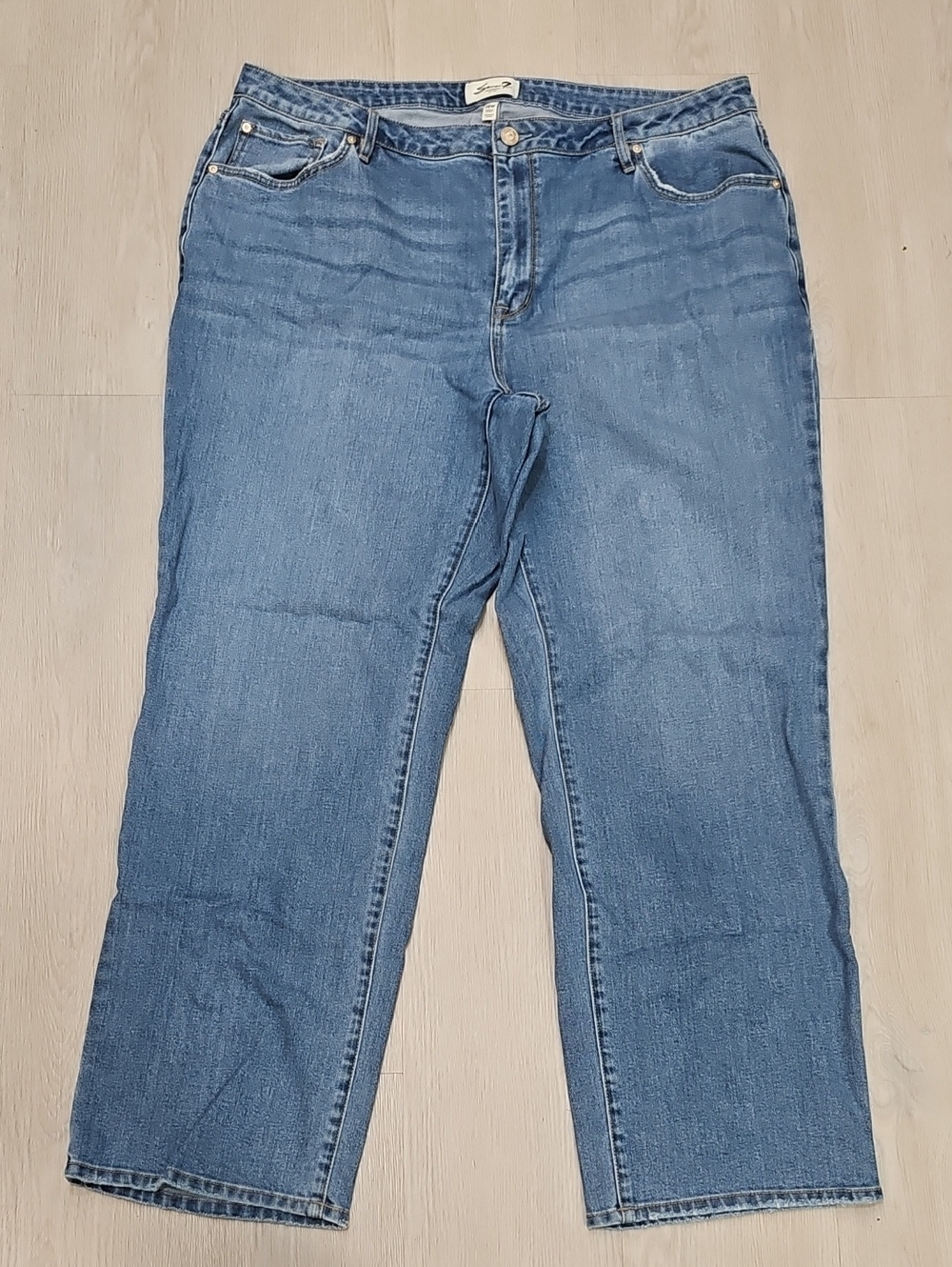 Seven7 Women's Straight Leg Jeans - Blue